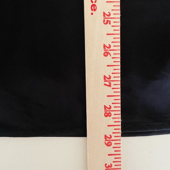 Black Satin Bias-Cut Midi Slip Skirt – Size S - Picture 8 of 8